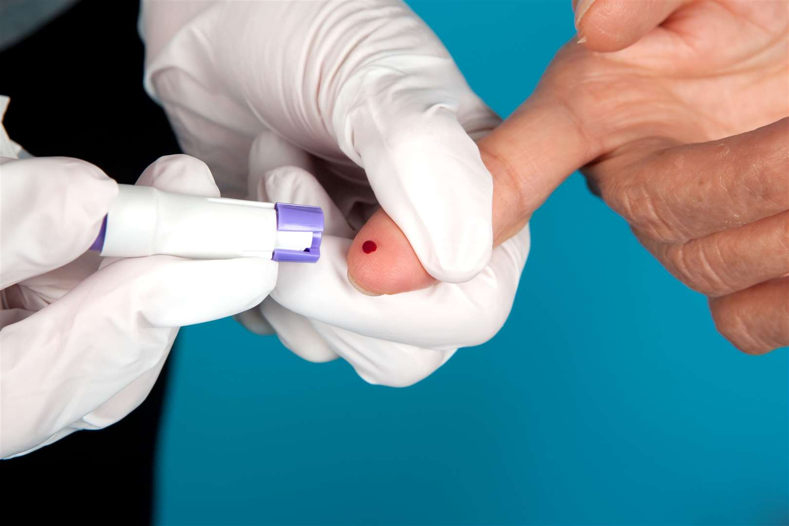 Blood sugar test stock. This is not the Medichecks fingerprick test.